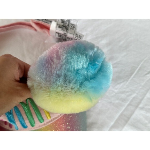 Disney Minnie Mouse Pastel/ Cotton Candy Dream Visor with Pom Pom Summer Hat Cap main image 4